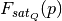 F_{sat_{Q}}(p)