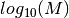 log_{10}(M)