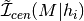 \tilde{\mathcal{I}}_{cen}(M | h_{i})