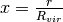x = \frac{r}{R_{vir}}