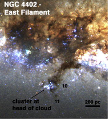 NGC 4402 HST east filament