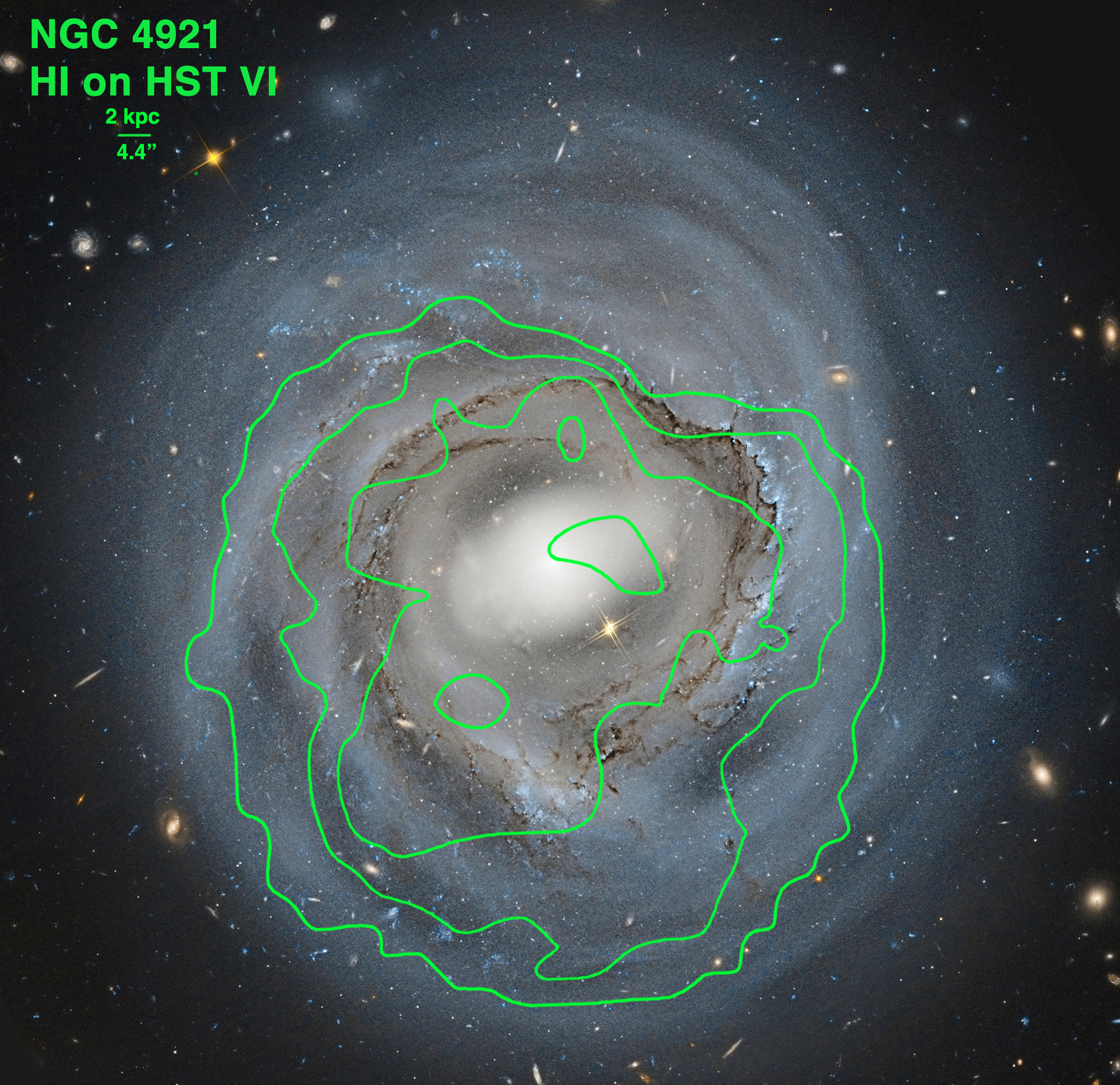 NGC 4291 HI labeled