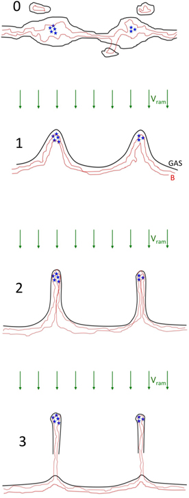 NGC 4291 decoupling magnetic fields cartoon