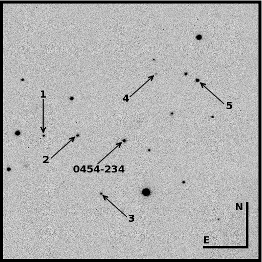 0454-234 Optical Finding Chart