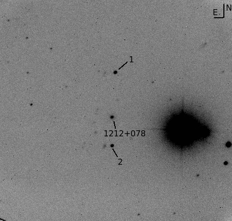 1212+078 Optical Finding Chart