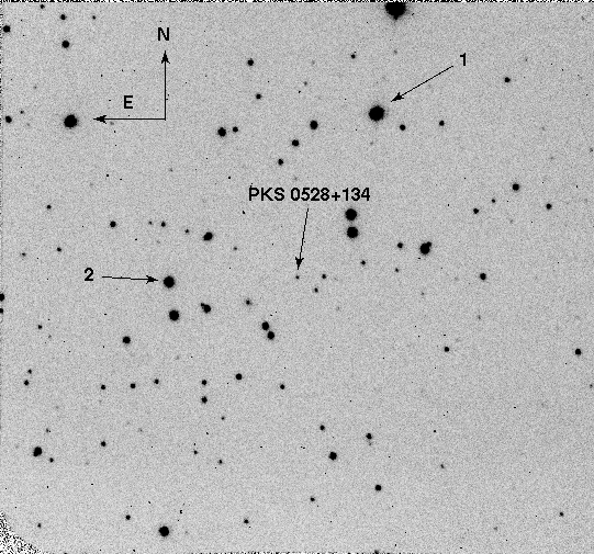 0528+134 Optical Finding Chart